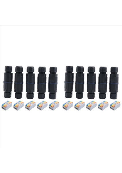 10 Adet IP68 Su Geçirmez Bağlantı Kutusu Dış Mekan Elektrik Kablo Konektörü 3 5-10MM Tel Aralığı (Ac 250 V 16A) 4 Pin (Yurt Dışından)
