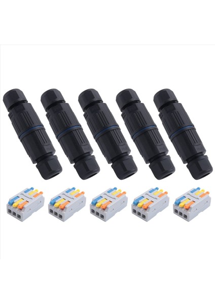 10 Adet IP68 Su Geçirmez Bağlantı Kutusu Dış Mekan Elektrik Kablo Konektörü 3 5-10MM Tel Aralığı (Ac 250 V 16A) 4 Pin (Yurt Dışından) fırsatları