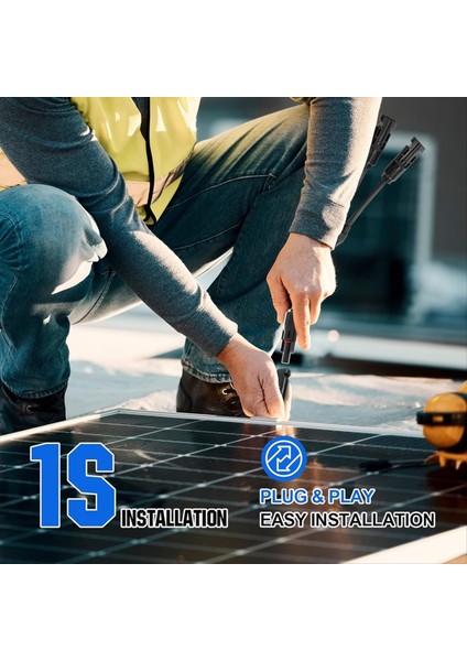 4 Çifti Güneş Konektörleri 30A Y Şube Paralel Pv Adaptör Kablo Tel Fiş Takım Kiti Güneş Paneli Için (M/ff+F/mm) (Yurt Dışından) fiyatları