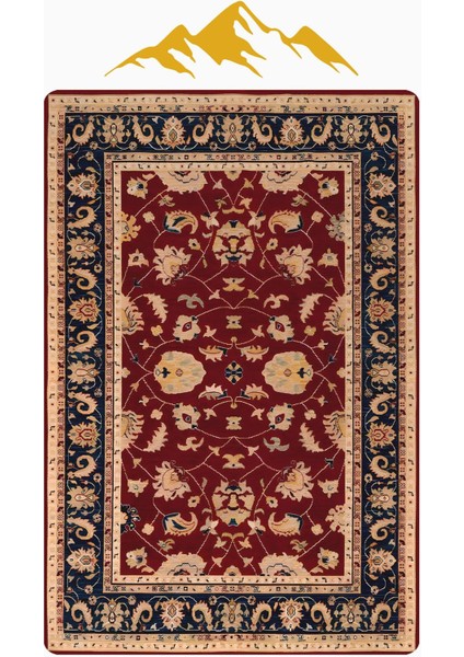 Vintage Desen Dijital Baskı Kaymaz Taban Halı H1051 modelleri