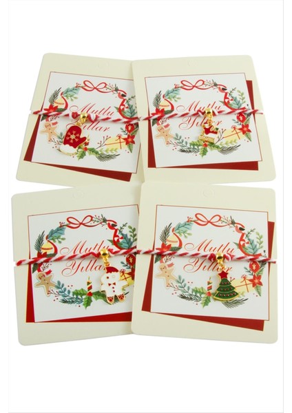 Makrome Yılbaşı Bilekliği