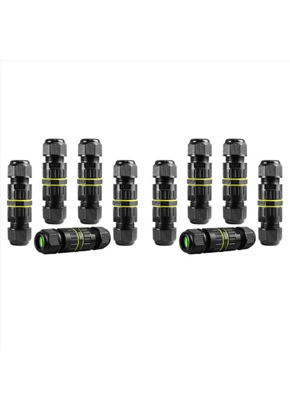 10 Adet IP68 Su Geçirmez 2 Yollu 3 Çekirdekli Bağlantı Kutusu Elektrik Kablo Konektörü M16 Tel Aralığı (3 5-10MM) (Yurt Dışından)