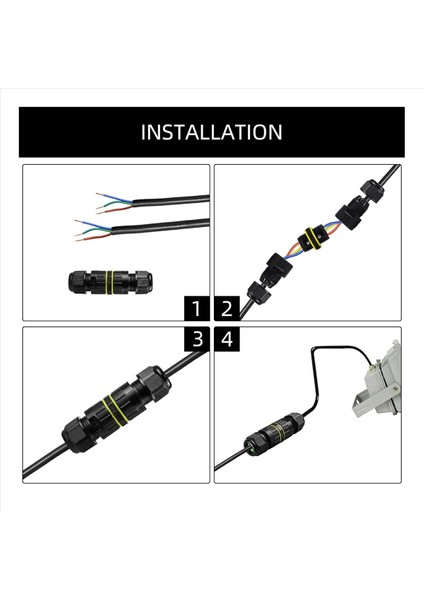 10 Adet IP68 Su Geçirmez 2 Yollu 3 Çekirdekli Bağlantı Kutusu Elektrik Kablo Konektörü M16 Tel Aralığı (3 5-10MM) (Yurt Dışından) fırsatları