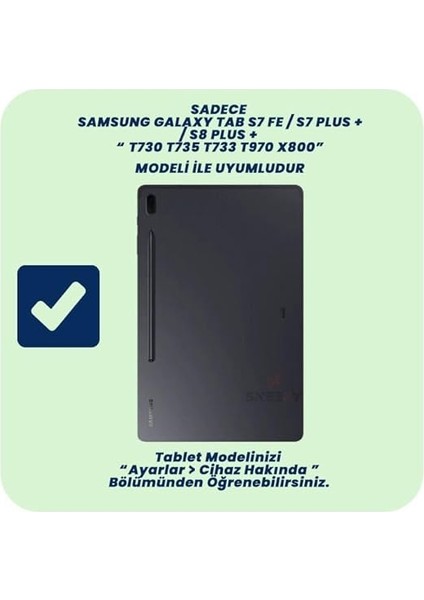 Galaxy Tab S7 Fe T735 / T737 / T730 12.4 Inç Ile Uyumlu Üçgen Katlanilir Kalemlikli Standlı Akıllı Kılıf Lavanta modelleri