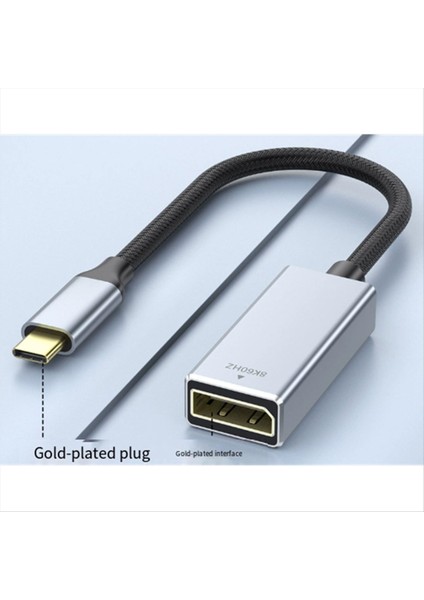 8k USB 3 1 Tip C - Displayport Kablosu 8K@60Hz 4K@144Hz Dp 1 4 Adaptör MacBook Pro Air M1 Için USB C Video Adaptörü (Yurt Dışından) modelleri