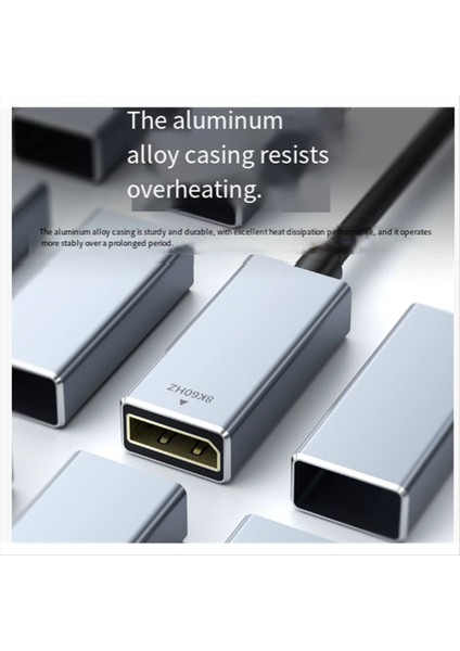 8k USB 3 1 Tip C - Displayport Kablosu 8K@60Hz 4K@144Hz Dp 1 4 Adaptör MacBook Pro Air M1 Için USB C Video Adaptörü (Yurt Dışından) fırsatları