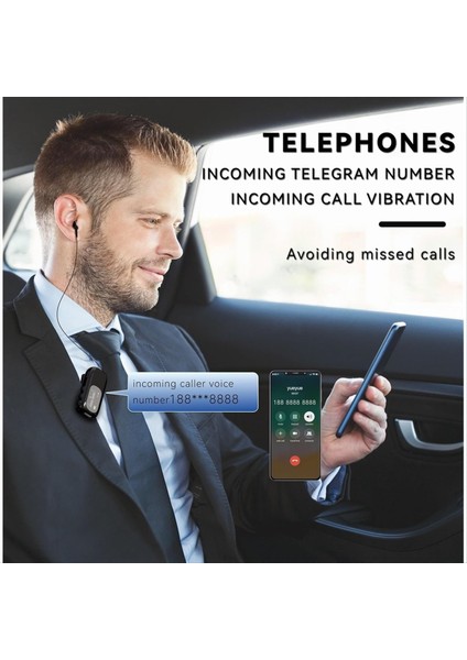 Geri Çekilebilir Kablolarla Bluetooth Kulaklık, Gürültü Önleyici Mikrofon Klips, 2 Telefona Bağlan Bluetooth Kulaklık (Yurt Dışından) fiyatları