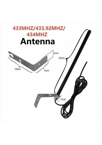 2x Evrensel 433 Mhz Kablo Anten Kapı Garaj Radyo Sinyal Güçlendirici Tekrarlayıcı Açık Su Geçirmez Kapı Kontrol Anteni (Yurt Dışından) fırsatları