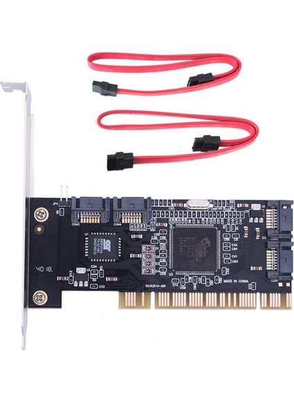 Masaüstü Bilgisayar Desteği Sata Sabit Sürücü Için Iki Sata Kablolu 3x 4 Bağlantı Noktalı Pcı Sata Raid Denetleyici Dahili Genişletme Kartı (Yurt Dışından) fiyatları