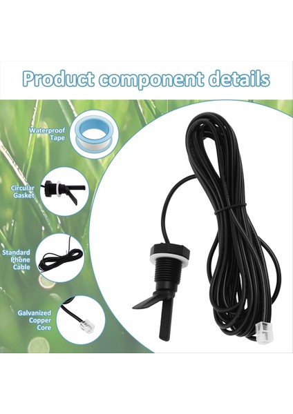 Akış Anahtarı Düzeneği 15 Ayak Kablolu Otomatik Havuz Akış Sensörü Yeniden Kullanılabilir Havuz Sensörü Tuz Sistemi Için Kurulumu Kolay (Yurt Dışından) indirimleri