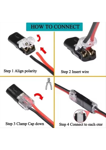 100 Adet 2pin Yönlü Fiş Su Geçirmez Elektrik Konnektörü Araba Teli Kablo Elektrik Konnektör Şerit Terminal Bağlantısı (Yurt Dışından) fırsatları