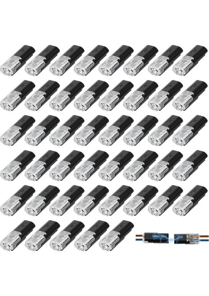 50 Adet 2-Pin Alçak Gerilim Tel Takılabilir Konnektörler 22-18 Awg LED Şerit Işık ve Elektrik Kablosu Için Kilitleme Tokalı (Yurt Dışından)