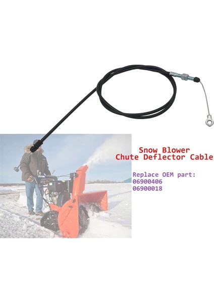 06900406 Ariens Deluxe ve Pro Kar Püskürtücü Için Kar Üfleyici Oluk Saptırıcı Kablosu 06900018 Stens 290-062&#39 Nin Yerini Alır (Yurt Dışından) fırsatları