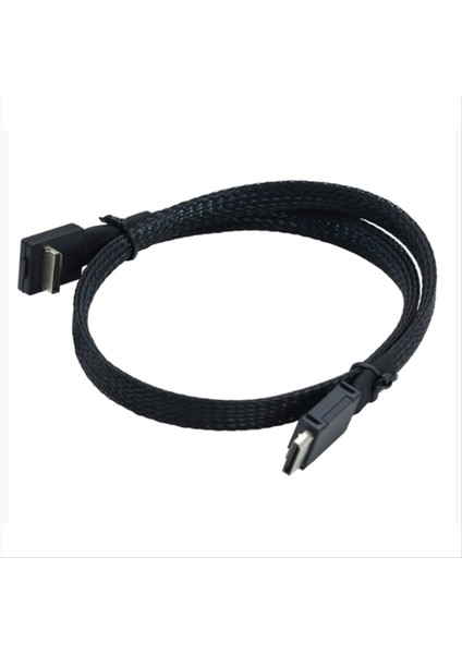 Pcıe Oculınk Sas Kablo Sff 8611 4ı 42P-SFF-8611 4ı 90 Derece Sunucu Hızlı Kablo Erkek-Erkek Veri Aktarım Hattı (Yurt Dışından)