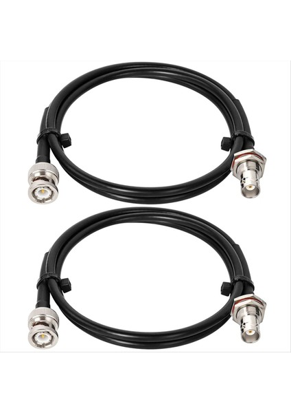 Bnc Kablo - 2 Adet 50 Ohm RG58 Bnc Erkek - Kadın Koaksiyel Kablo Bölme 3ft Uzatma Kablosu Cb Radyo/vhf Amatör Radyo (Yurt Dışından)