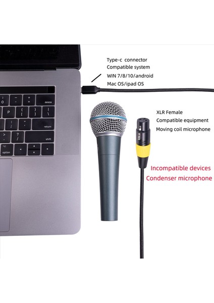 2x USB C Xlr Dişi Kablo Tip C Erkek 3 Pin Xlr Dişi Mikrofon Kablosu Konektörü Ses Veri Kablosu 3 Metre (Yurt Dışından) fırsatları