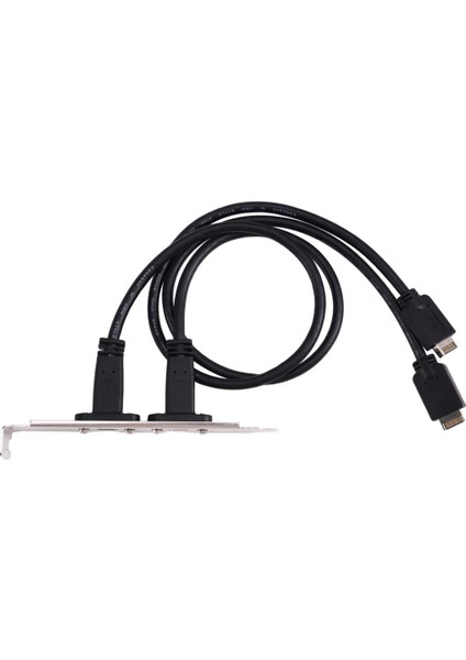 50 cm USB 3 2 Ön Panel Başlığı Tip-E - Usb-C Tip C Dişi Konnektör Uzatma Tel Kablo Type-E Yönlendirme Kablosu (Yurt Dışından)