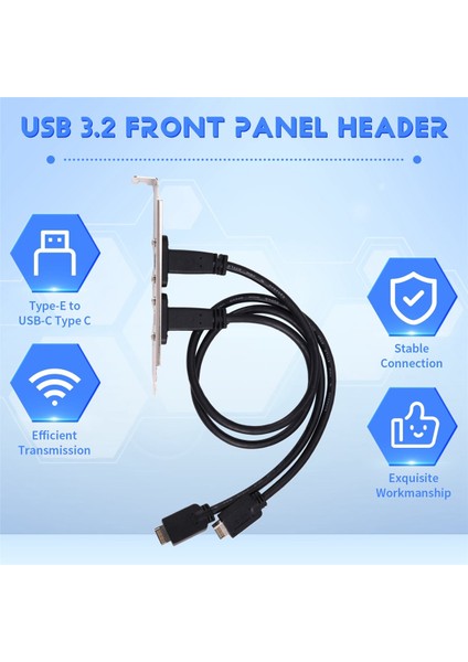 50 cm USB 3 2 Ön Panel Başlığı Tip-E - Usb-C Tip C Dişi Konnektör Uzatma Tel Kablo Type-E Yönlendirme Kablosu (Yurt Dışından) fırsatları
