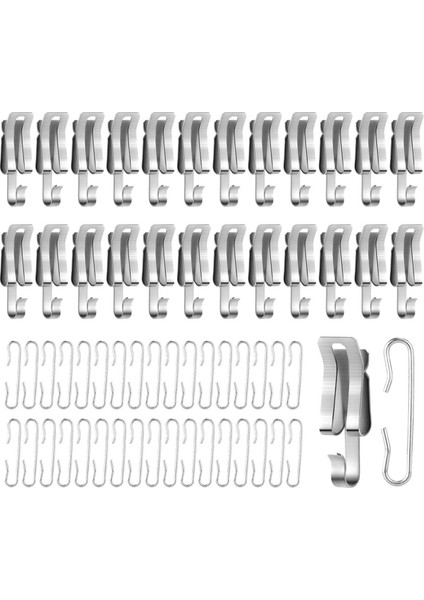 100 Adet Isı Kablosu Çatı Klipleri ve Paspayı Metal Buzlanma Kablosu Kancaları ve Paspayı Seti Açık Oluk Isı Bant Klipleri (Yurt Dışından) fiyatları