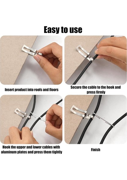 100 Adet Isı Kablosu Çatı Klipleri ve Paspayı Metal Buzlanma Kablosu Kancaları ve Paspayı Seti Açık Oluk Isı Bant Klipleri (Yurt Dışından) fırsatları