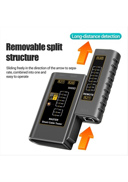 2pcs M469D Ağ Kablo Test Cihazı Kiti RJ45 RJ11 Lan Tel Hat Dedektörü Telefon Kablo Test Aracı Ağ Onarımı (Yurt Dışından) fırsatları