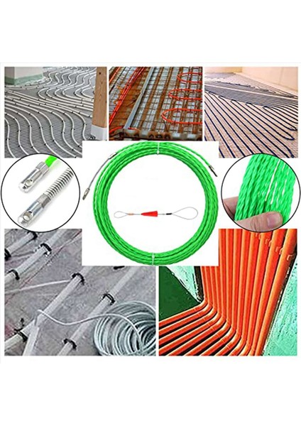 2 Adet 10 M 33FT Misina Kablo Çektirme Kiti 4 5 mm Pet Elektrik Kablosu Çektirme Duvar Tel Kılavuz Cihazı Geçirici (Yurt Dışından) fiyatları