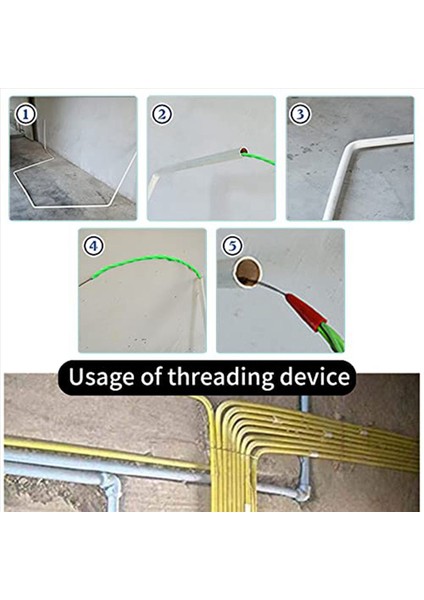 2 Adet 10 M 33FT Misina Kablo Çektirme Kiti 4 5 mm Pet Elektrik Kablosu Çektirme Duvar Tel Kılavuz Cihazı Geçirici (Yurt Dışından) indirimleri