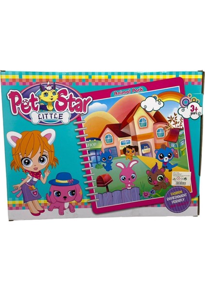 Littlest Pet Shop Neşeli Minişler Animal Park Pet Star Minişler Pembe Kuşlu Model Set 16 Parça modelleri