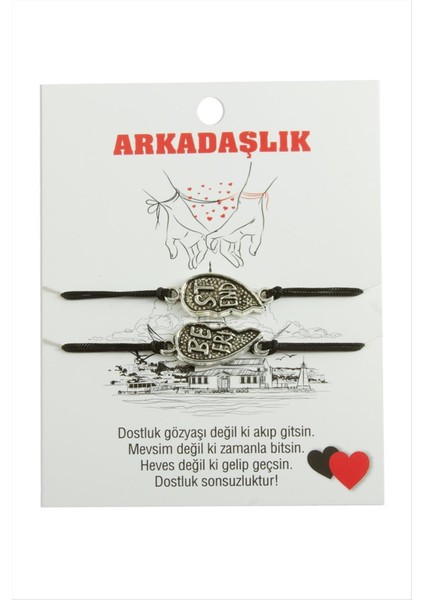 Best Friends Arkadaş Deri Bileklik