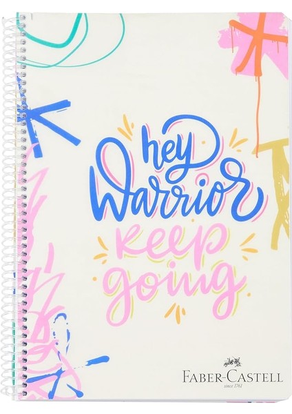 Grafiti Spiralli Defter, A4, 120 Yaprak, 70G Kağıt, Çizgili, 500 Mikron Pp Kapak, Pet Spiralli, Dayanıklı ve Kullanışlı