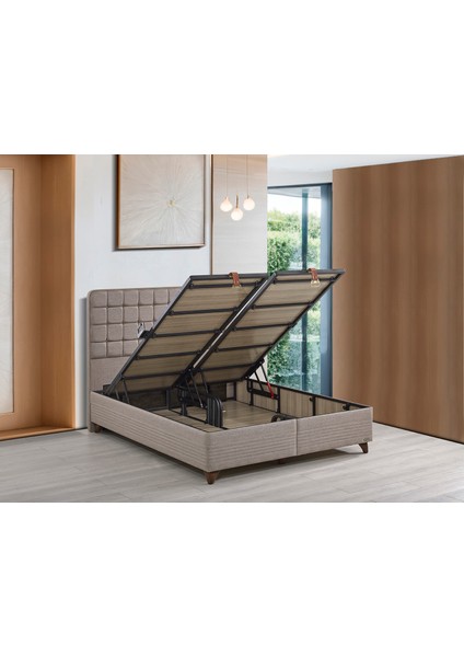 Natura Set Çift Kişilik Yatak Seti 200 x 200 Başlık + Sandıklı Baza+ Ortopedik Yatak fiyatları