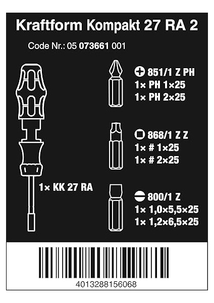 05073661002 Kraftform Kompakt 27 Ra 2 Sb, 7 Parça, Renkli, Tek Boy, 7 Adet fiyatları