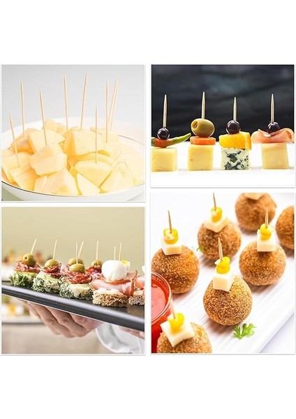 Bambu Kürdan 900 Adet 3 Paket, Meze, Meyve ve Diş Temizliği Için Bambu Kürdanlar, Yuvarlak Çift Sivri Uçlu Ahşap Kürdan, Hem Kaliteli Hem Çevre Dostu Bambu Kürdan 900 Adet 3 Paket. modelleri