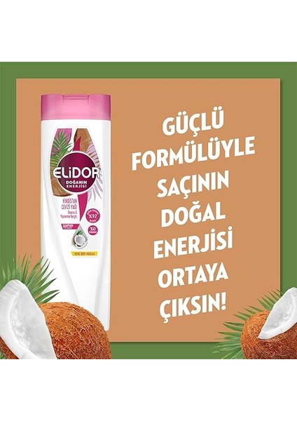 Doğanın Enerjisi Saç Bakım Şampuanı Hindistan Cevizi Yağı Onarıcı & Yıpranma Karşıtı 500 ml modelleri