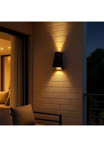 6W Çift Taraflı LED Aplik – 3200K Sıcak Işık, 220V, 350 Lümen, IP54 Su Geçirmez, 110X175 Mm, 100° Işık Açısı fırsatları