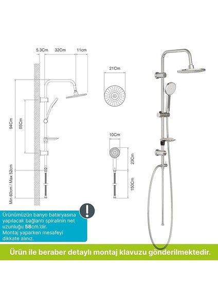 Bagno Neo Tepe Duşu Seti fırsatları