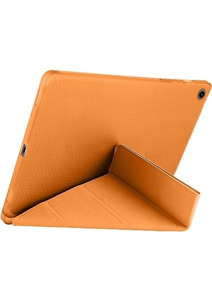 Galaxy Tab S6 Lite 2024 P610 P617 P620 10.4 Kalem Bölmeli, Smart Cover, Stand Özellikli, Pu Deri Koruyucu Kılıf (S Pen Uyumlu) (Turuncu) fırsatları