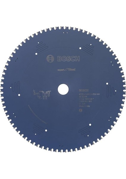 Professional Expert Serisi Metal Için Daire Testere Bıçağı 305*25,40 mm 80 Diş