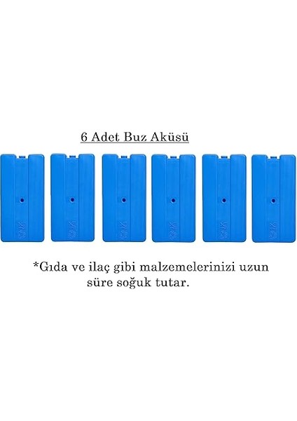Aküsü Buz Kasedi Ice Box 6'lı Set (370 ml x 6) fiyatları