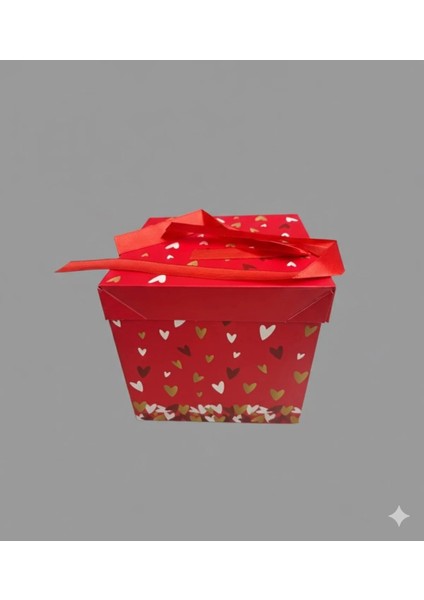 Lüks Karton Hediye Kutusu 15X15CM 1 Adet Dıy