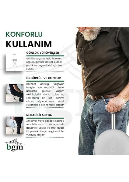 Baston Katlanabilir Oturaklı Yürüyüş Bastonu Yüksek Kalite Oturaklı Baston indirimleri