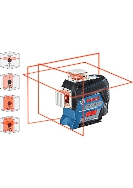 Professional Gll 3-80 C Çizgi Lazer (30M Çalışma Alanı [alıcı ile 120M], 1 x 12V 2.0AH Akü, Gal 12V-40 Şarj Cihazı, Ip 54 Toza Karşı Koruma Sistemi, Kırmızı Lazer, Bm 1 Tutucu, L-Boxx 136) fiyatları