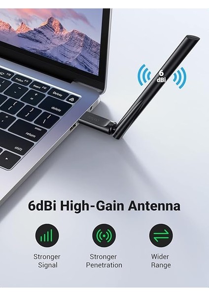AC650 5ghz / 2.4ghz Dual Band USB 2.0 Wi-Fi Adaptör fiyatları