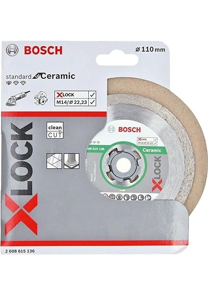 Professional 1x Elmas Kesme Diski Standart (Seramik Için, X-Lock, Ø110 Mm, Delik Çapı: 22,23 Mm) fiyatları