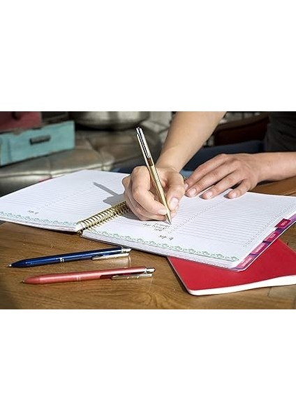 Kalem Geri Çekilebilir Jel Mürekkep Kalemi, Orta Nokta (0,7 Mm), Siyah Mürekkep, Gül Altın Varil, 1 Adet fiyatları