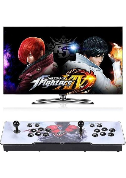 Retro Oyun Konsolu 60000 Dahili Oyun Atari Salonu Oyunları Tek Veya 2 Kişilik 4 Çekirdekli Çalışmagelişmiş Asımd Destekli Armu8 Işlemci 24CM x 76CM (Monitör Dahil Değildir) M10