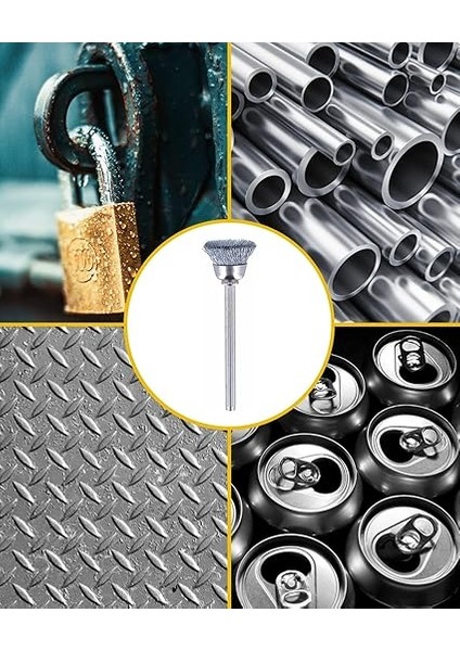 442 Karbon Çelik Fırça, Metalde Pas Temizleme, 13 mm modelleri