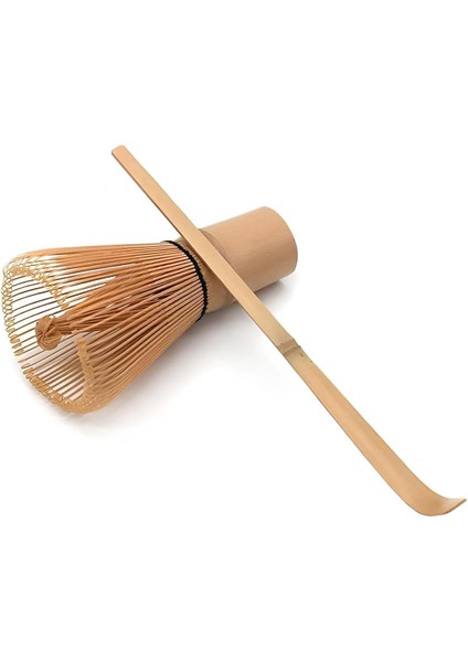 Matcha Çayı Karıştırıcı Fırça ve Kaşık Bamboo Whisk Köpürtücü CIN552