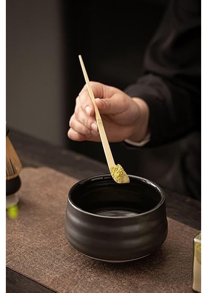 Matcha Çayı Karıştırıcı Fırça ve Kaşık Bamboo Whisk Köpürtücü CIN552 indirimleri