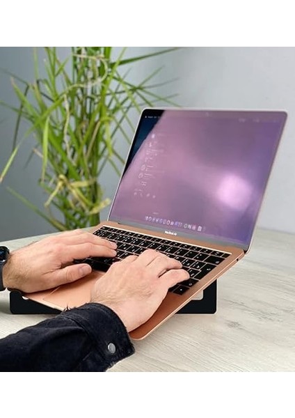 Gift Taşınabilir Siyah Ahşap Notebook Laptop Standı fırsatları